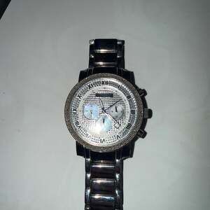 Akribos XXIV Men's Grandiose Diamond Accented Chronograph Watch AK439BK